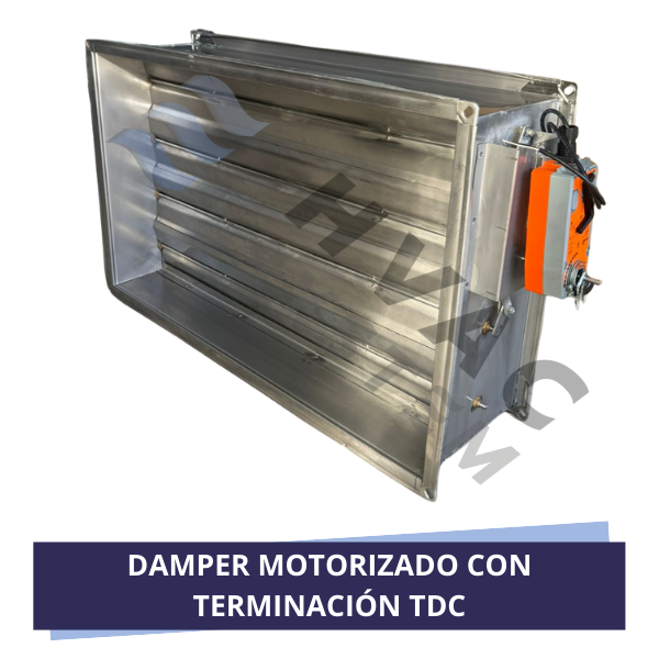 DAMPER MOTORIZADO CON TERMINACIÓN TDC