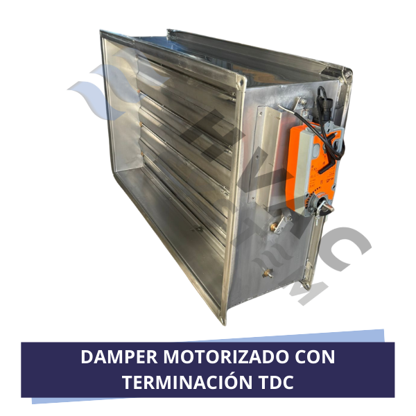 DAMPER MOTORIZADO CON TERMINACIÓN TDC