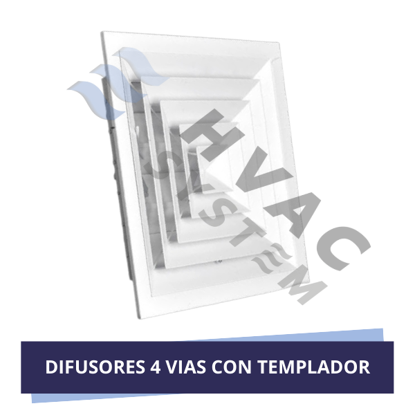 DIFUSORES 4 VIAS CON TEMPLADOR