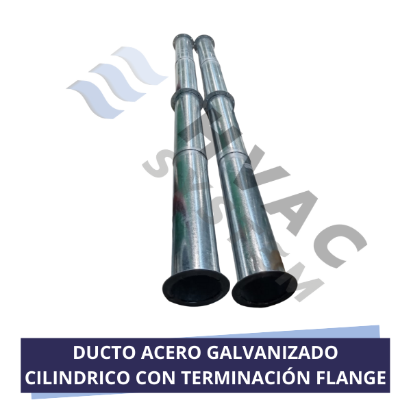 DUCTO ACERO GALVANIZADO CILINDRICO CON TERMINACIÓN FLANGE (3)