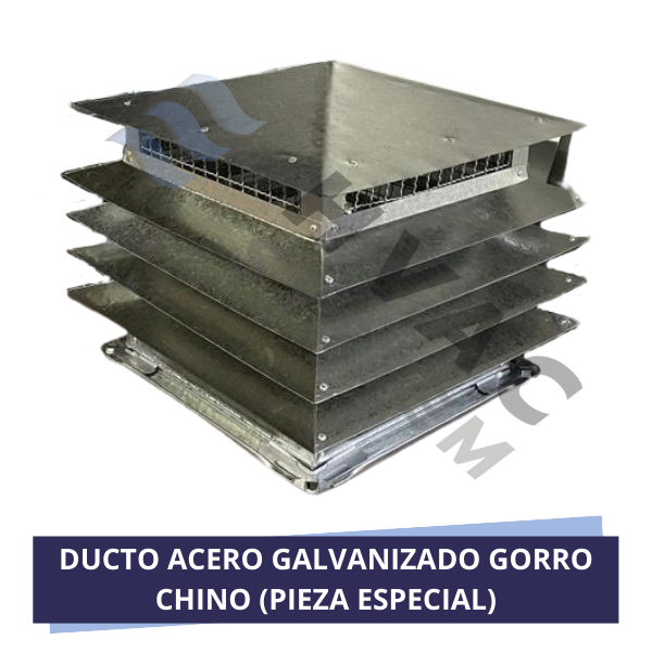DUCTO ACERO GALVANIZADO GORRO CHINO (PIEZA ESPECIAL) (2)