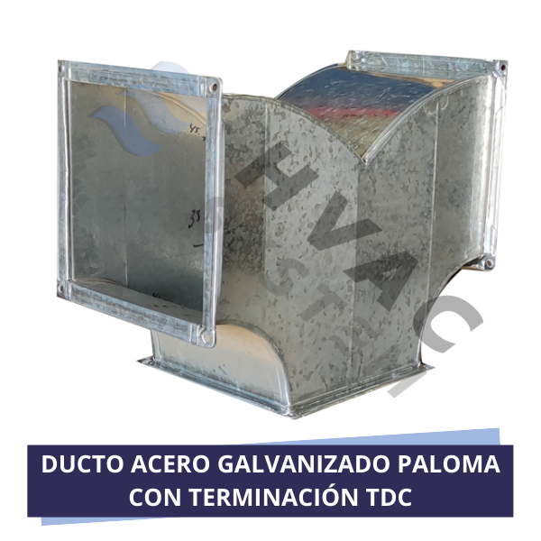 DUCTO ACERO GALVANIZADO PALOMA CON TERMINACIÓN TDC (2)